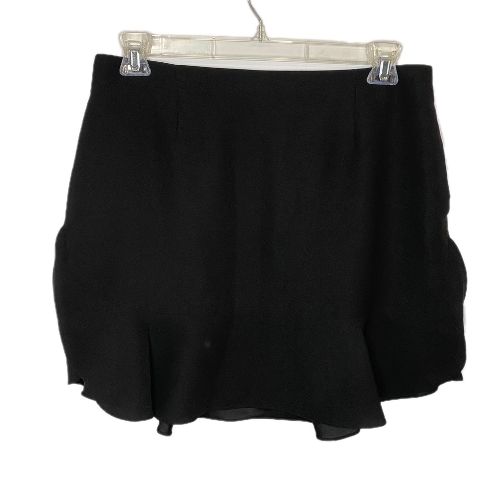 Banana Republic Black flirty ruffle hem Career Skirt Work skirt Size 12